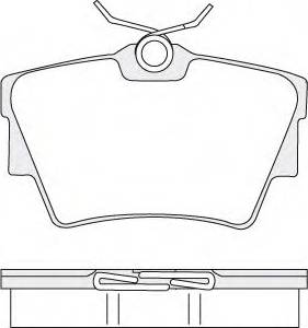 RENAULT 77 11 946 176 - Комплект спирачно феродо, дискови спирачки www.parts5.com