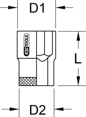 KS Tools BT541061 - Socket, control valve (camshaft adjuster) www.parts5.com