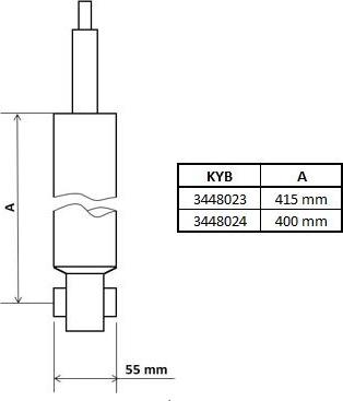 KYB 3448024 - Shock Absorber parts5.com