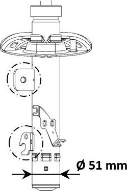 KYB 3338055 - Αμορτισέρ www.parts5.com