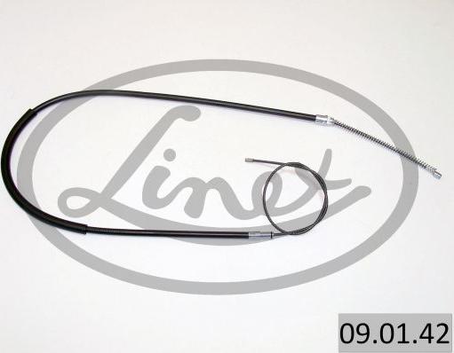 Linex 09.01.42 - Cable, parking brake www.parts5.com