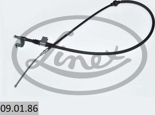 Linex 09.01.86 - Cable de accionamiento, freno de estacionamiento www.parts5.com