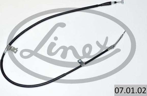 Linex 07.01.02 - Cable de accionamiento, freno de estacionamiento www.parts5.com