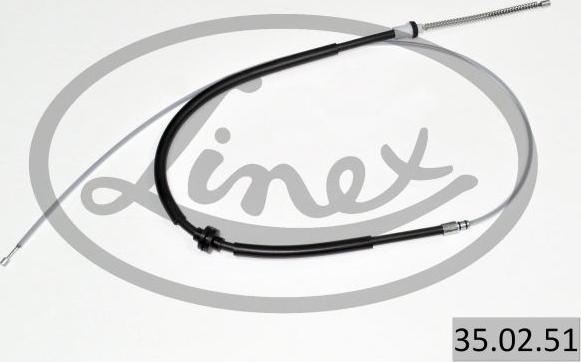 Linex 35.02.51 - Cable, parking brake www.parts5.com