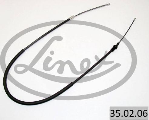 Linex 35.02.06 - Cable de accionamiento, freno de estacionamiento www.parts5.com