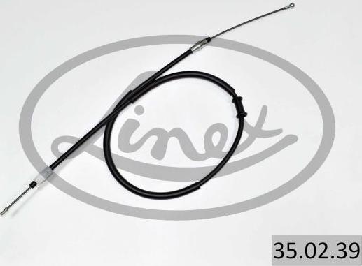 Linex 35.02.39 - Cable de accionamiento, freno de estacionamiento www.parts5.com