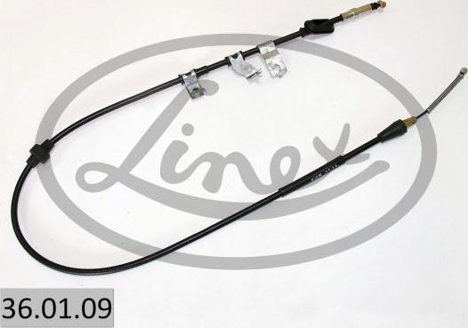 Linex 36.01.09 - Cable de accionamiento, freno de estacionamiento www.parts5.com