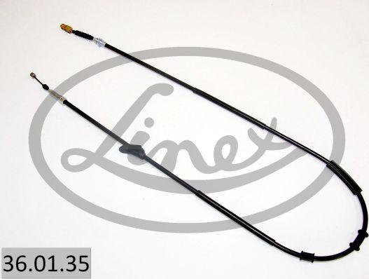 Linex 36.01.35 - Cable de accionamiento, freno de estacionamiento www.parts5.com