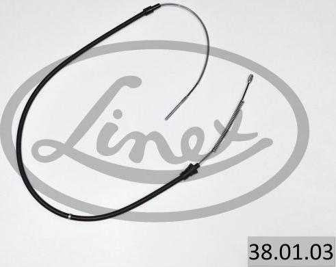 Linex 38.01.03 - Cable, parking brake www.parts5.com