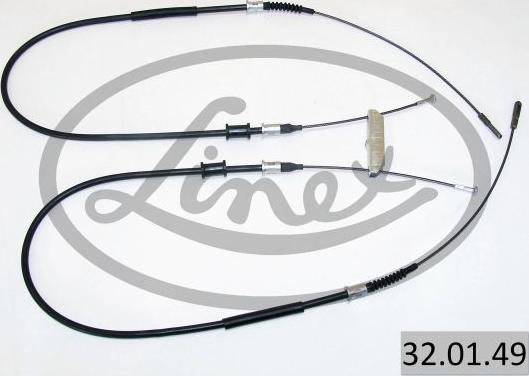 Linex 32.01.49 - Żażné lanko parkovacej brzdy www.parts5.com