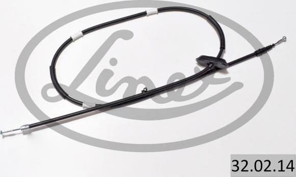 Linex 32.02.14 - Cable, parking brake www.parts5.com