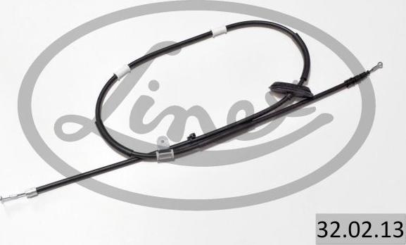 Linex 32.02.13 - Cable, parking brake www.parts5.com