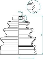 Löbro 190972 - Bellow, drive shaft www.parts5.com