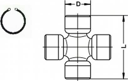 Löbro U050 - Flexible disc, propshaft joint parts5.com