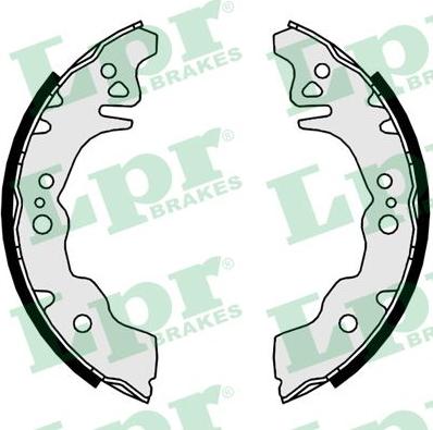 LPR 09650 - Brake Shoe Set www.parts5.com