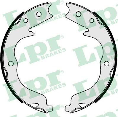 LPR 09860 - Brake Shoe Set, parking brake www.parts5.com