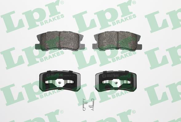 LPR 05P954 - Тормозные колодки, дисковые, комплект www.parts5.com