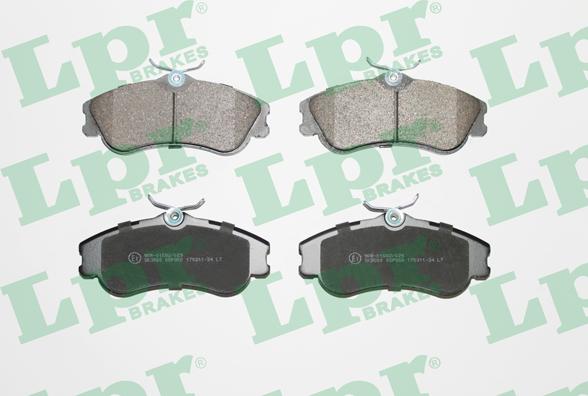 LPR 05P950 - Brake Pad Set, disc brake www.parts5.com