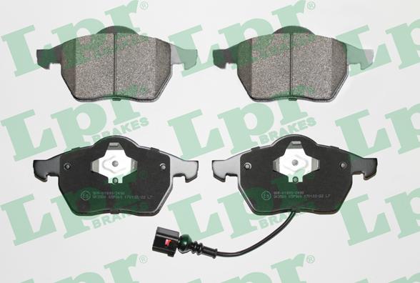 LPR 05P969 - Brake Pad Set, disc brake www.parts5.com