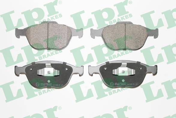 LPR 05P906 - Тормозные колодки, дисковые, комплект www.parts5.com