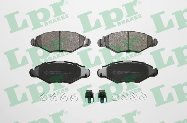 LPR 05P903 - Тормозные колодки, дисковые, комплект www.parts5.com