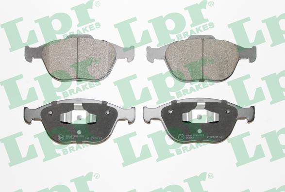 LPR 05P913 - Тормозные колодки, дисковые, комплект www.parts5.com