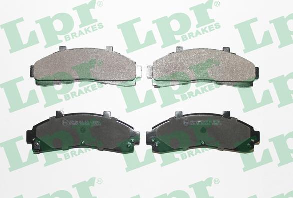 LPR 05P989 - Brake Pad Set, disc brake www.parts5.com