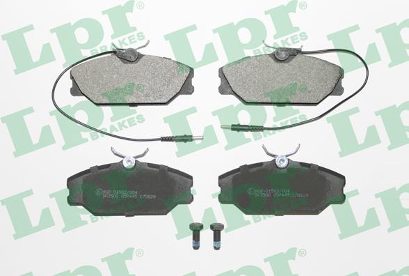 LPR 05P445 - Brake Pad Set, disc brake www.parts5.com