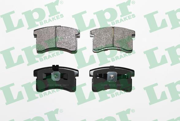 LPR 05P458 - Brake Pad Set, disc brake www.parts5.com