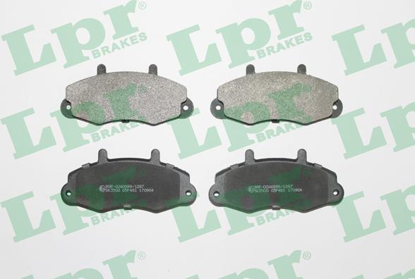 LPR 05P481 - Brake Pad Set, disc brake parts5.com