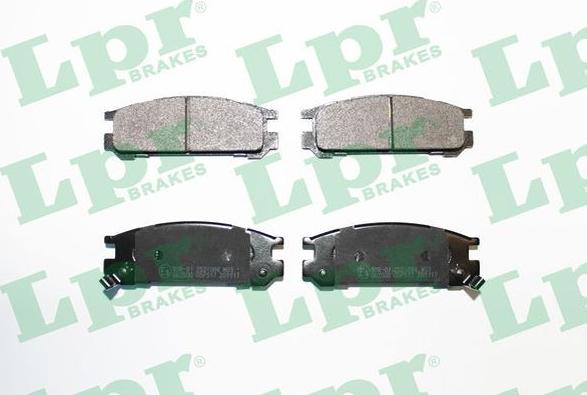 LPR 05P517 - Brake Pad Set, disc brake www.parts5.com