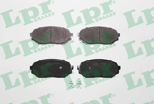 LPR 05P525 - Тормозные колодки, дисковые, комплект www.parts5.com