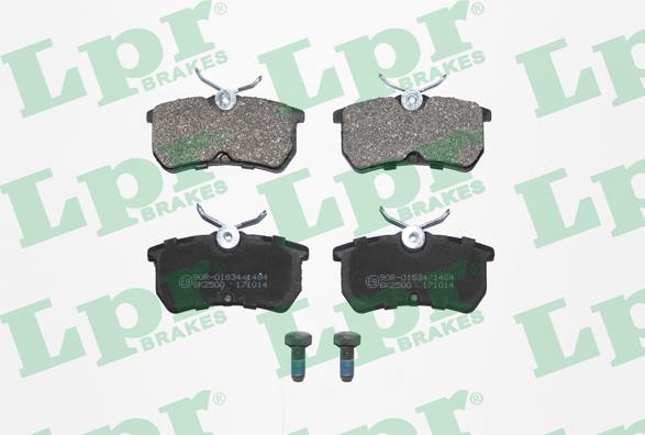 LPR 05P697 - Brake Pad Set, disc brake www.parts5.com