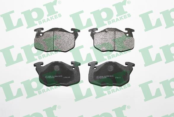 LPR 05P642 - Тормозные колодки, дисковые, комплект www.parts5.com