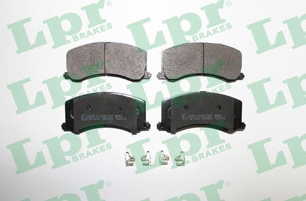 LPR 05P665 - Тормозные колодки, дисковые, комплект www.parts5.com