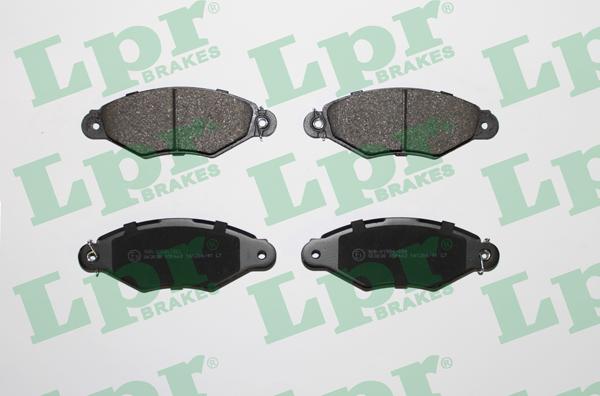 LPR 05P662 - Тормозные колодки, дисковые, комплект www.parts5.com