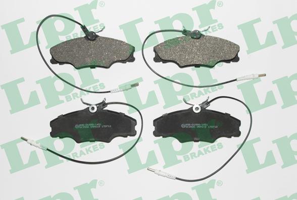 LPR 05P619 - Brake Pad Set, disc brake www.parts5.com