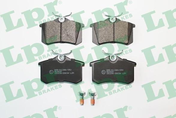 LPR 05P634 - Brake Pad Set, disc brake www.parts5.com