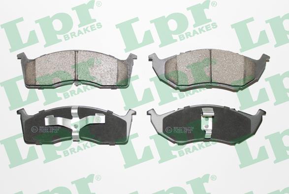 LPR 05P629 - Set placute frana,frana disc www.parts5.com