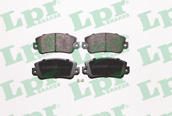 LPR 05P007 - Brake Pad Set, disc brake www.parts5.com