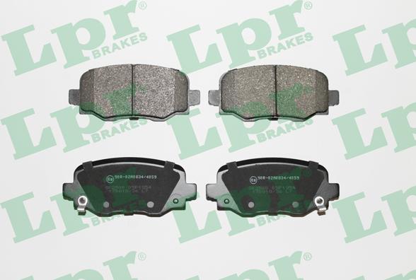 LPR 05P1954 - Brake Pad Set, disc brake www.parts5.com