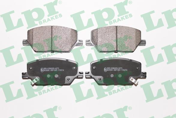 LPR 05P1953 - Brake Pad Set, disc brake www.parts5.com