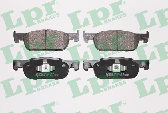 LPR 05P1963 - Brake Pad Set, disc brake www.parts5.com