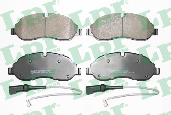 LPR 05P1984A - Brake Pad Set, disc brake www.parts5.com