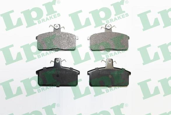 LPR 05P1498 - Brake Pad Set, disc brake www.parts5.com