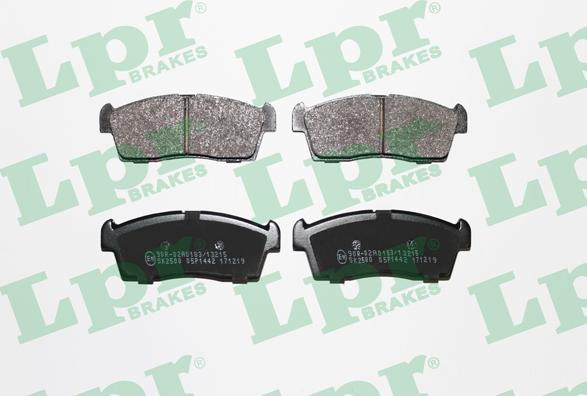 LPR 05P1442 - Brake Pad Set, disc brake www.parts5.com