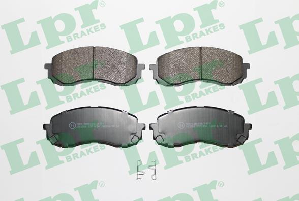 LPR 05P1454 - Тормозные колодки, дисковые, комплект www.parts5.com