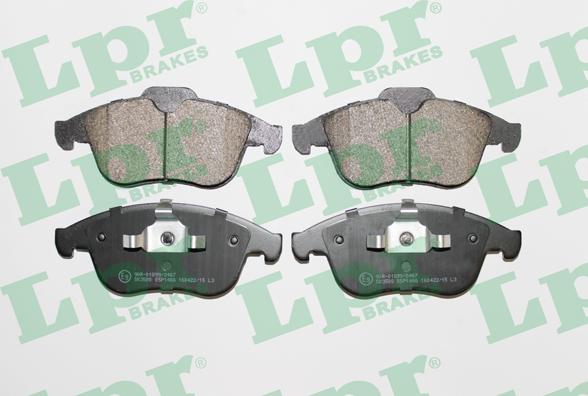 LPR 05P1466 - Brake Pad Set, disc brake parts5.com