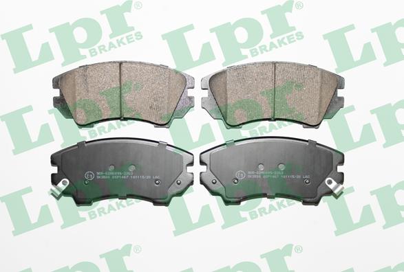 LPR 05P1467 - Brake Pad Set, disc brake www.parts5.com