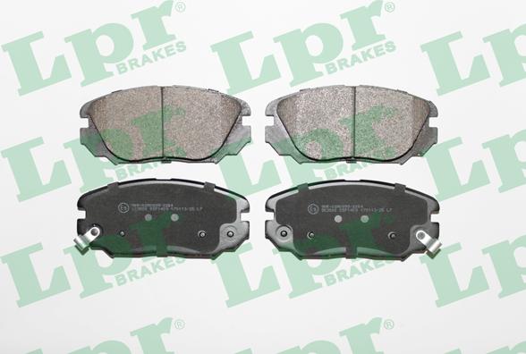 LPR 05P1409 - Brake Pad Set, disc brake www.parts5.com